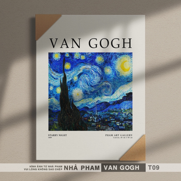 TRANH CANVAS VAN GOGH - 30X40CM - TRANH 09