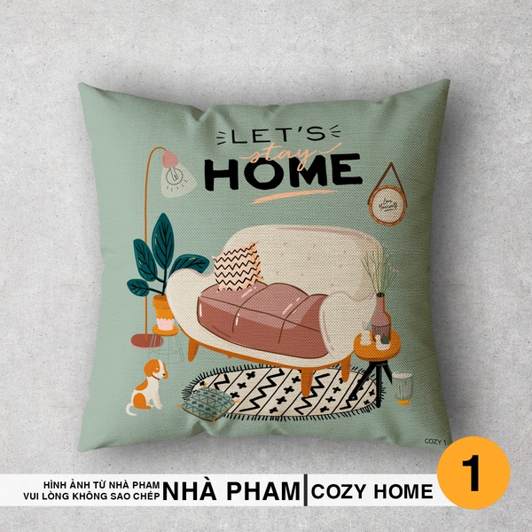 VỎ GỐI SOFA COZY HOME - HÌNH 01