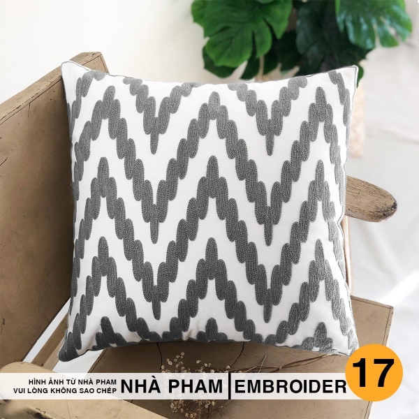 VỎ GỐI SOFA EMBROIDER - HÌNH 17