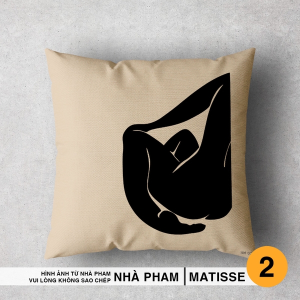 VỎ GỐI SOFA HENRI MATISSE - HÌNH 02
