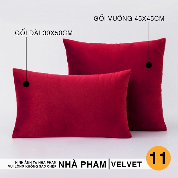 VỎ GỐI DÀI SOFA VELVET - HÌNH 11