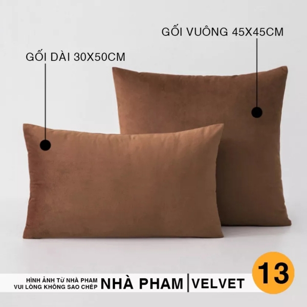 VỎ GỐI VUÔNG SOFA VELVET - HÌNH 13