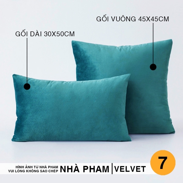 VỎ GỐI VUÔNG SOFA VELVET - HÌNH 07