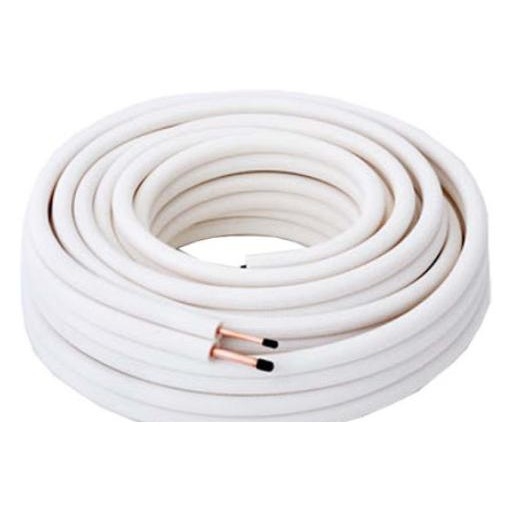 Ống đồng điều hòa Malaysia 6.35 12.7 luồn sẳn gen đôi cách nhiệt DÀY 6 ZEM cuộn 15M