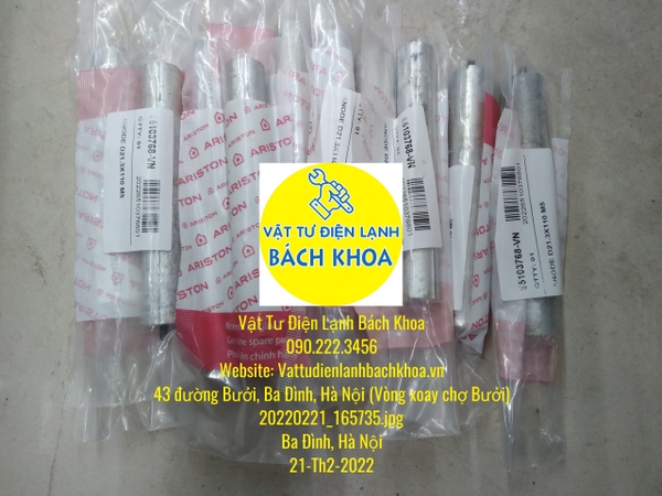 Thanh Magie Lọc Cặn Bình Nóng Lạnh - Hàng chính hãng Ariston - Vận chuyển miễn phí toàn quốc