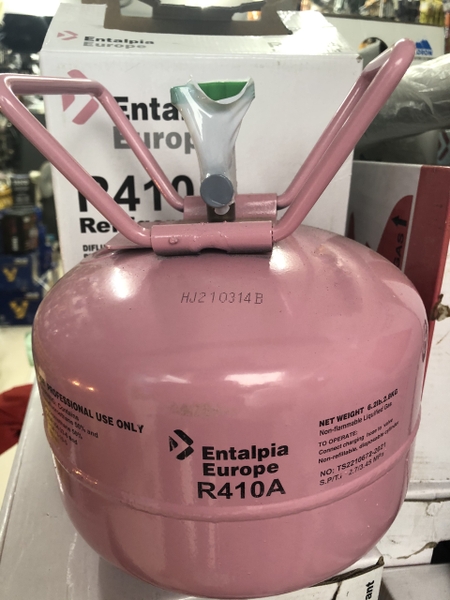 Bình gas lạnh R410 Entalpia Europe 3.0 kg ( hàng nhập khẩu )