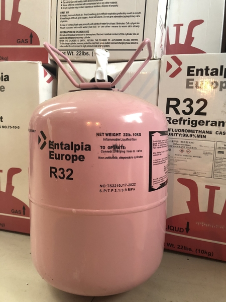 Bình gas lạnh R32 Entalpia Europe 9,5 kg ( nhập khẩu )