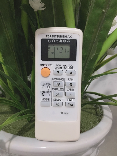 Điều khiển điều hòa mitsubishi electric mặt đen