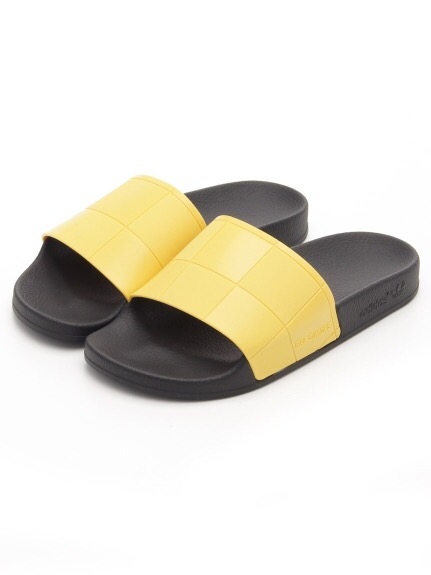 [B22529] W ADIDAS ADILETTE RAF SIMONS BLACK YELLOW