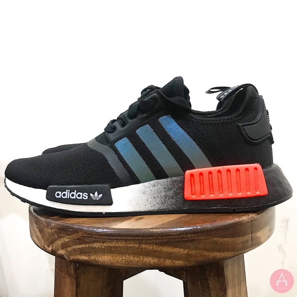 [FW0186] K ADIDAS NMD R1 BLACK SOLAR ORANGE