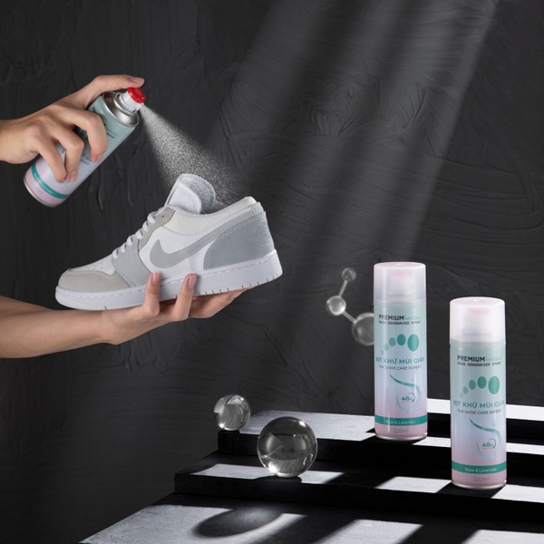 Xịt Khử Mùi giày Cao Cấp MINSU Công Nghệ NANO AG+ M4855 - Lavender