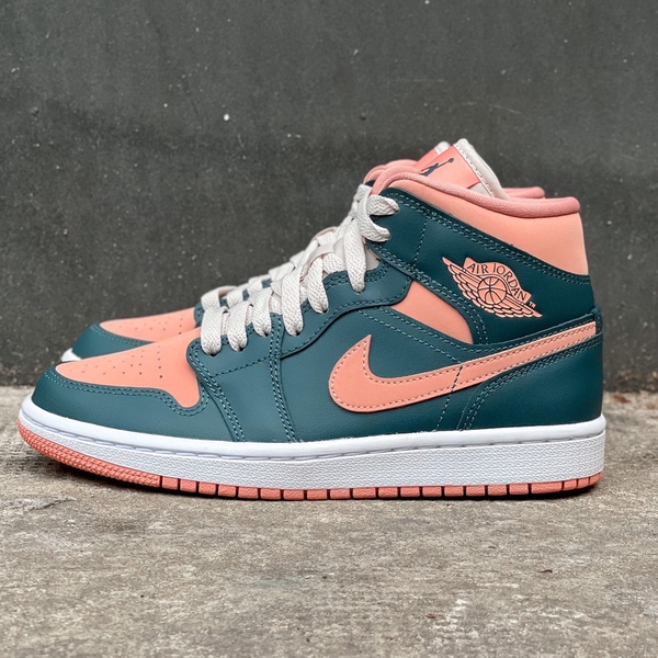 [BQ6472-308] W NIKE AIR JORDAN 1 MID 'DARK TAIL GREEN'