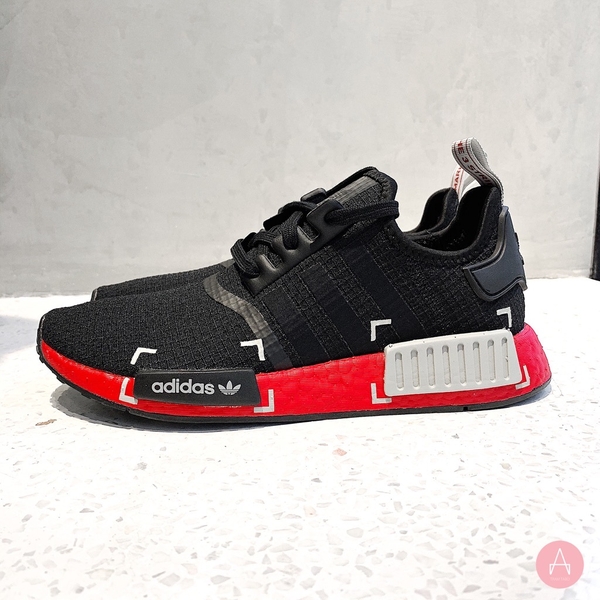 [FV3907] M ADIDAS NMD R1 BLACK GREY SCARLETT