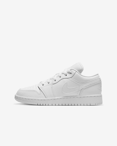 [553560-130] K AIR JORDAN 1 LOW ALL WHITE