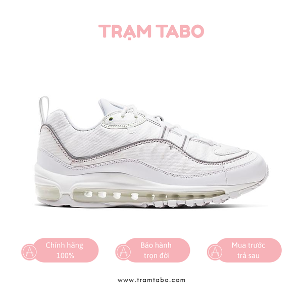 [CJ0634-101] W NIKE AIR MAX 98 CUT AWAY WHITE