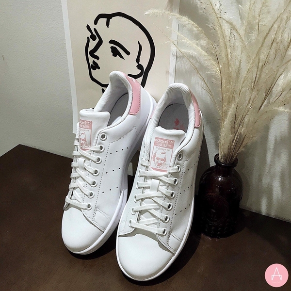 [FW2714] K ADIDAS STAN SMITH WHITE TRUE PINK