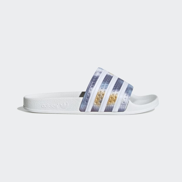 [H00151] W ADIDAS ADILETTE 'CLOUD WHITE/SONIC INK'