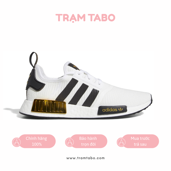 [EG5662] M ADIDAS NMD R1 METALLIC GOLD WHITE