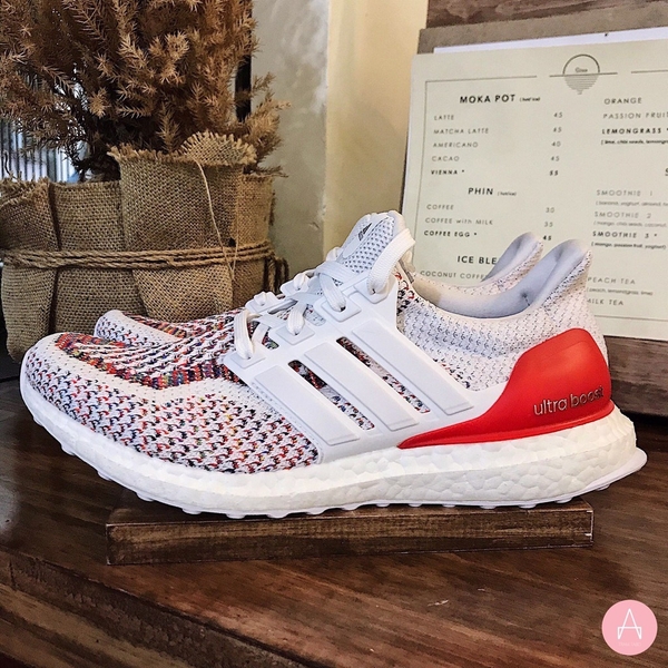 [BB3911] M ADIDAS ULTRABOOST 2.0 'MULTICOLOR' RED WHITE