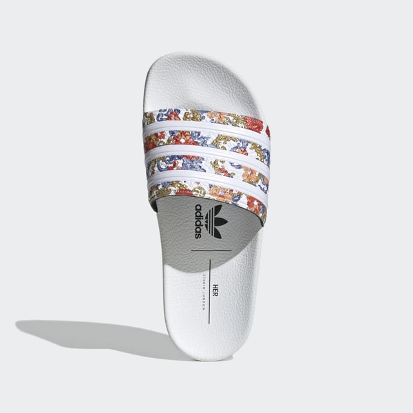 [FY3670] W ADIDAS ADILETTE SLIDE 'HER STUDIO LONDON' FLORAL WHITE