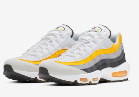 [CD7495-100] M NIKE AIR MAX 95 AMARILLO DARK GREY WHITE YELLOW