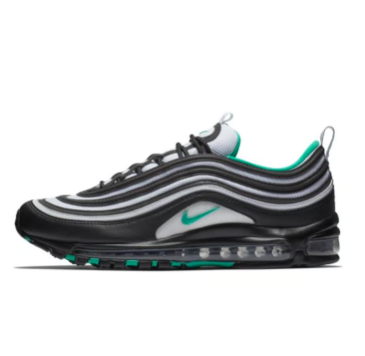 [921826-013] M NIKE AIR MAX 97 BLACK CLEAR EMERALD