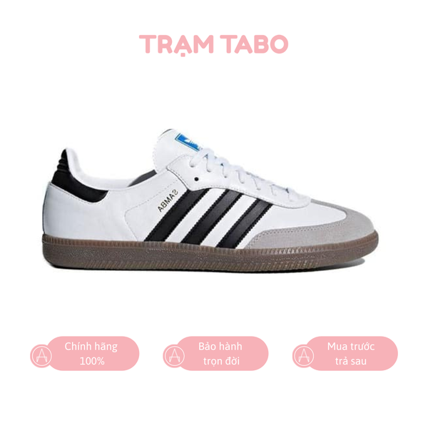 [B75806] M ADIDAS SAMBA OG WHITE BLACK GUM