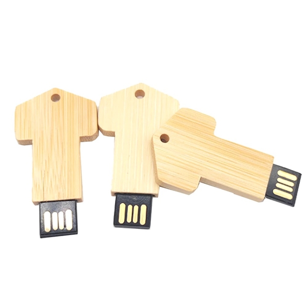usb gỗ hình chìa khóa