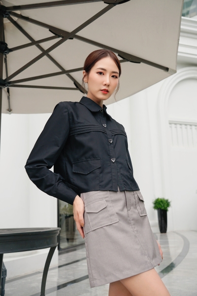 Pocket skirt - Light Grey