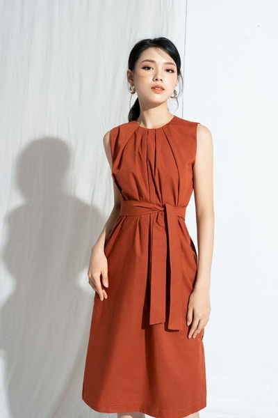 5 Button Dress with belt