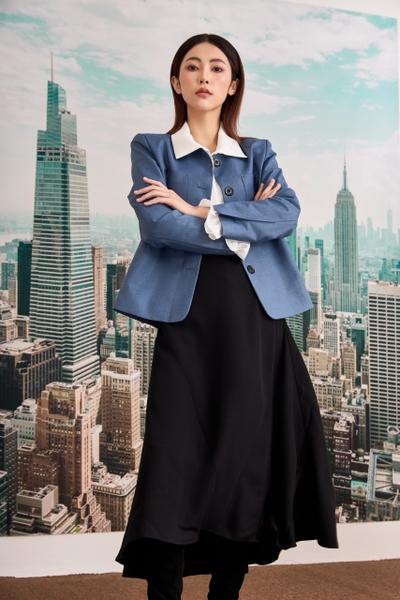 Tia Coat - Blue