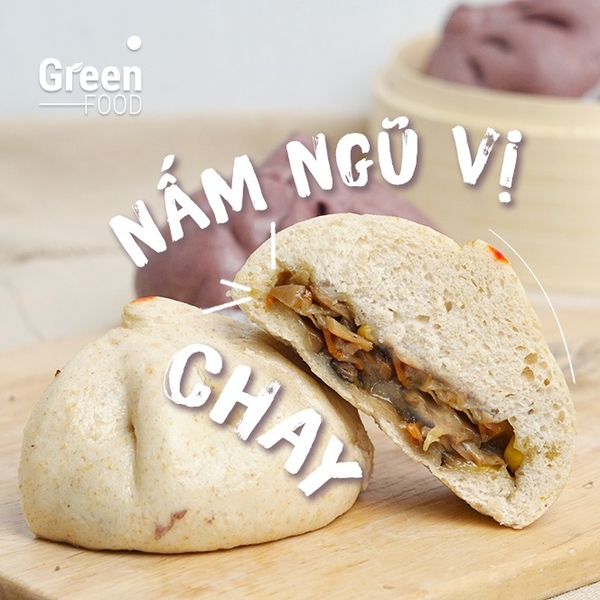 Bánh Bao Men Tươi CHAY (Đông Lạnh)