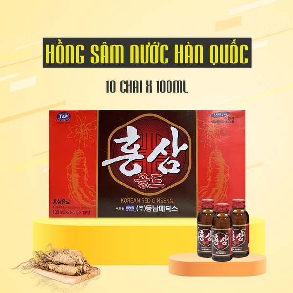 10 chai hồng sâm hàn quốc