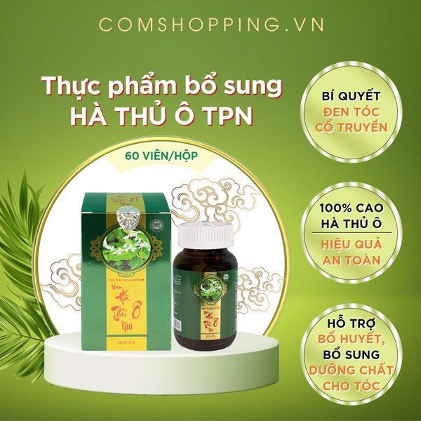 công dụng viên uống hà thủ ô