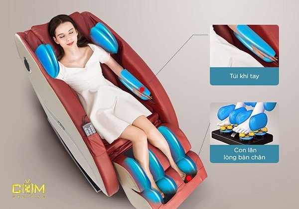 túi khí ghế massage