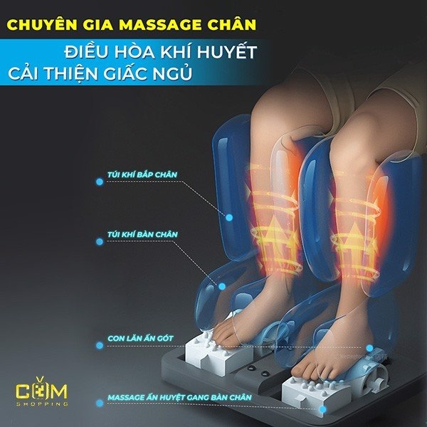 chức năng massage toàn thân