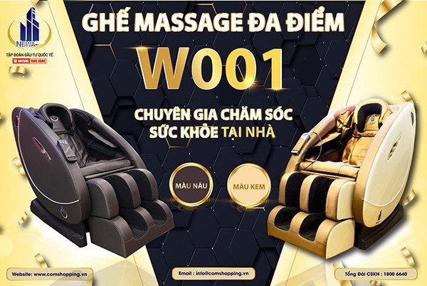 Ghế massage tại Comshopping