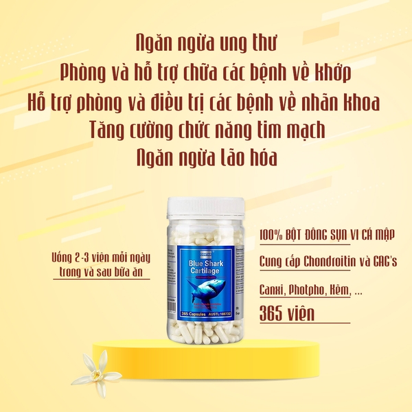 công dụng viên uống sụn cá mập