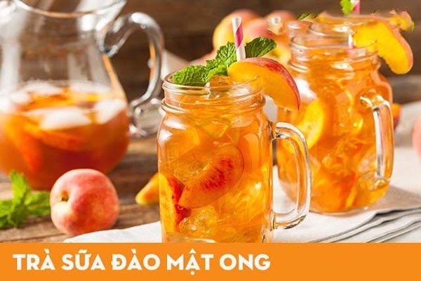 trà đào mật ong