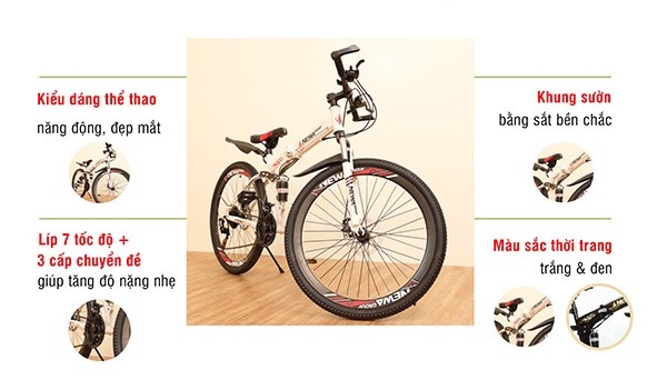 Ưu điểm xe đạp gấp gọn
