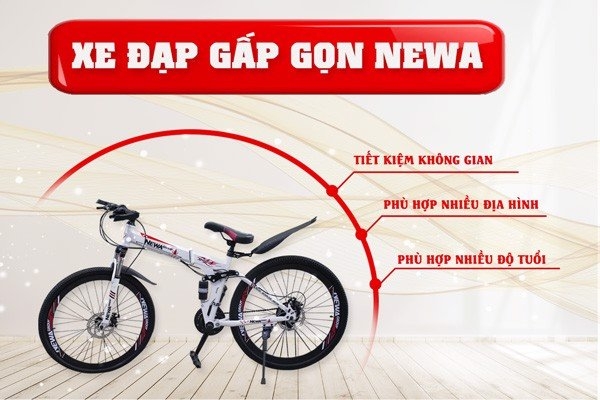 ưu điểm xe đạp gấp gọn newa