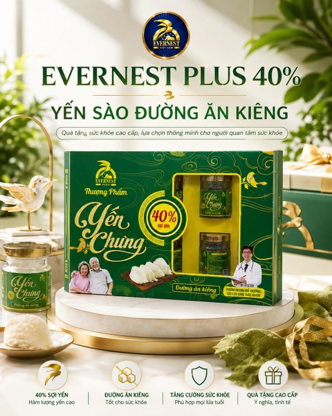 EVERNEST PLUS - YẾN SÀO 40 % ĐƯỜNG ĂN KIÊNG