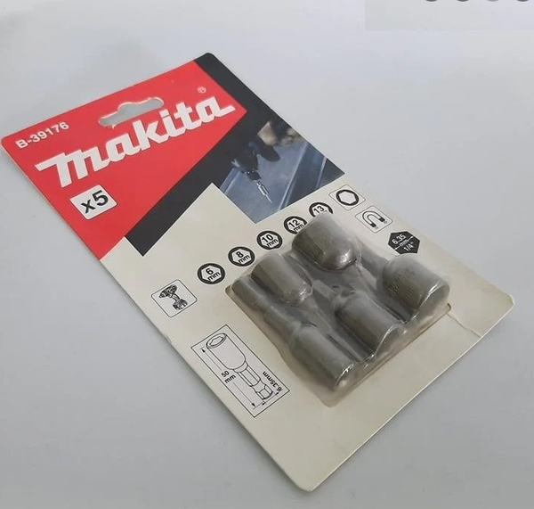 Đầu tuýp vặn ốc nam châm 6,8,10,12,13x50mm MAKITA B-39176