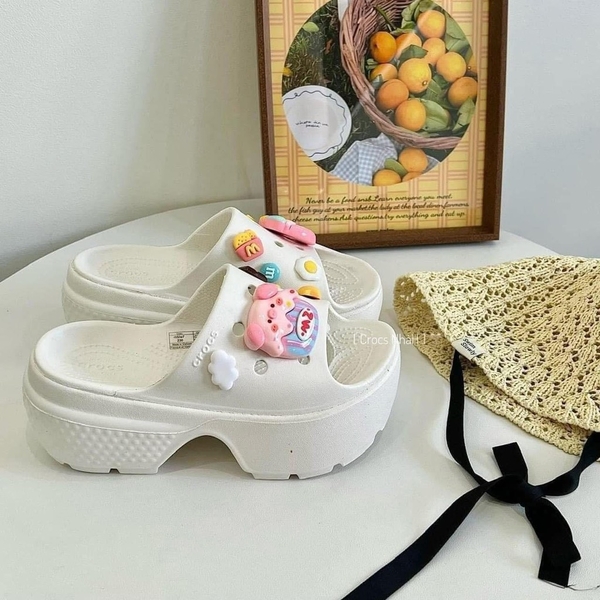 CROCS STOMP SLIDE [CHALK]
