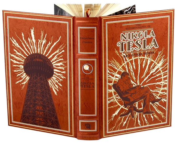 the-autobiography-of-nikola-tesla-and-other-works-leather-bound-classics