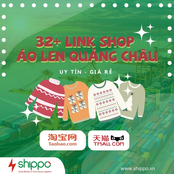  32+ LINK SHOP ÁO LEN QUẢNG CHÂU (TAOBAO TMALL) [brandname] 