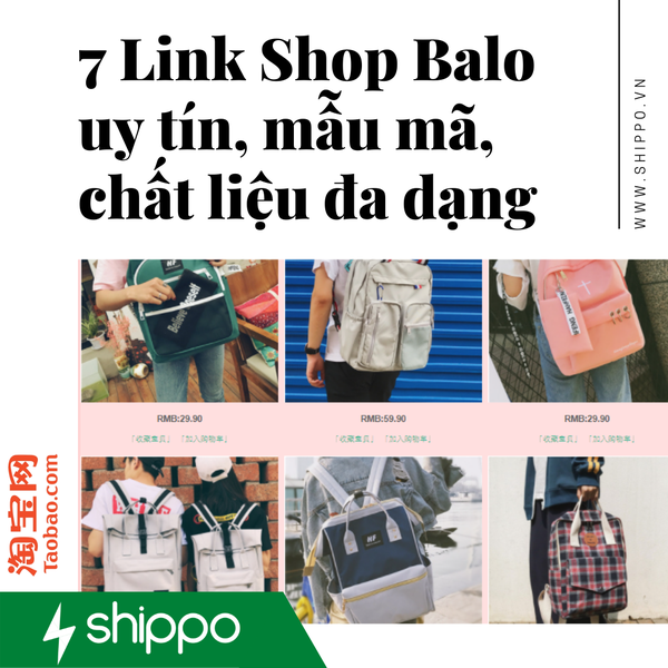  7+ LINK SHOP BALO TRÊN TAOBAO [brandname] 