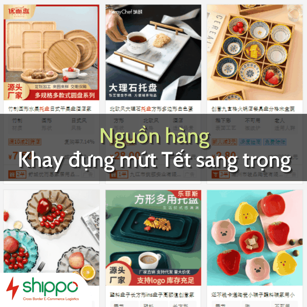  KHAY ĐỰNG BÁNH MỨT KẸO TẾT SANG, ĐẸP MẮT 2023 [brandname] 