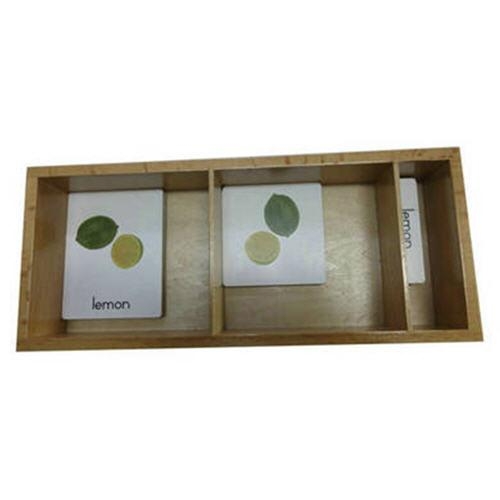 Box for three parts cards Hakyco Montessori Materials