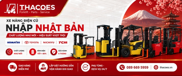 Xe nâng điện cũ nhập nhật
